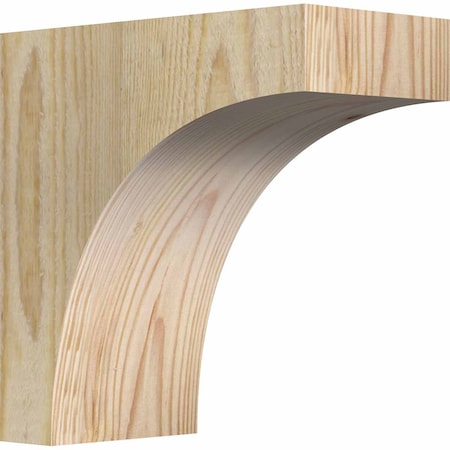 Ekena Millwork Huntington Rough Sawn Corbel, Douglas Fir, 4"W x 8"D x 8"H COR04X08X08HUN00RDF